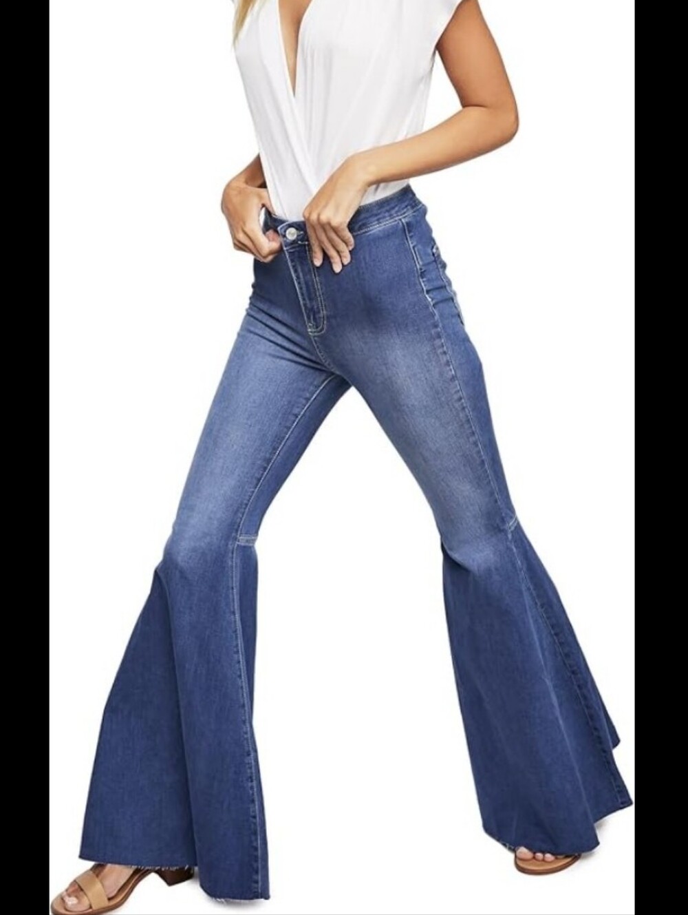 We The Free High Waisted Flare Jeans - Picture 2 of 8
